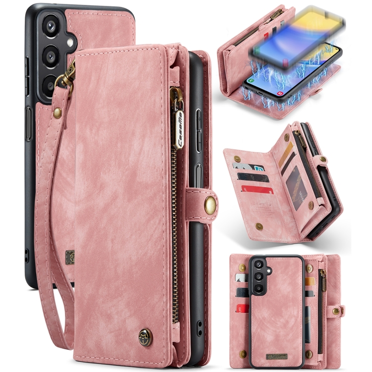 E-shop WALLET Ochranný kryt s peňaženkou 2v1 pre Samsung Galaxy A15 / A15 5G ružový