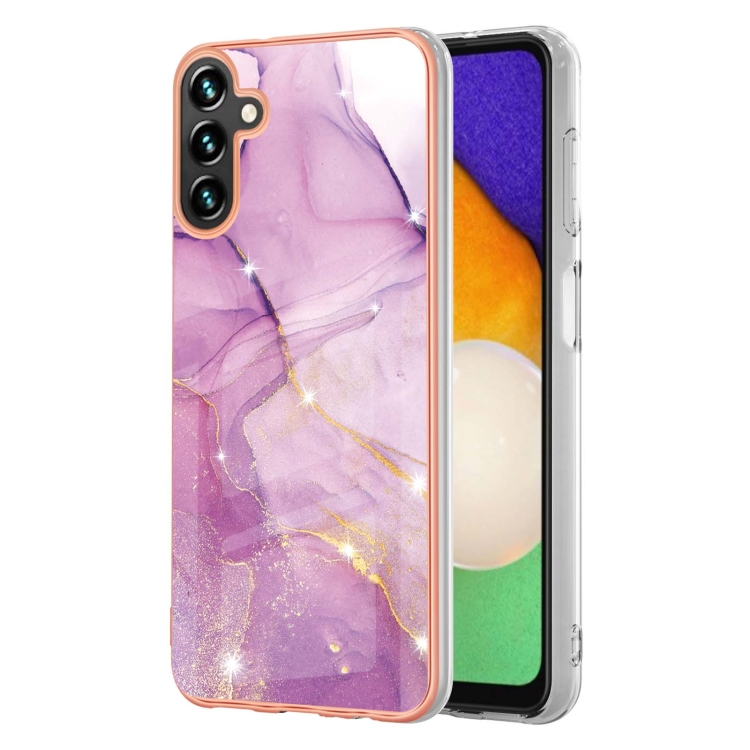 E-shop IMD MARBLE Ochranný kryt pre Samsung Galaxy A55 5G PURPLE
