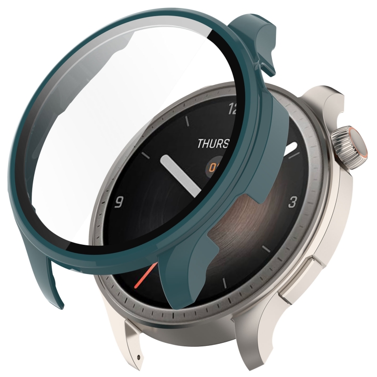 E-shop PC FULL COVER Plastový kryt so sklom pre Amazfit Balance zelený