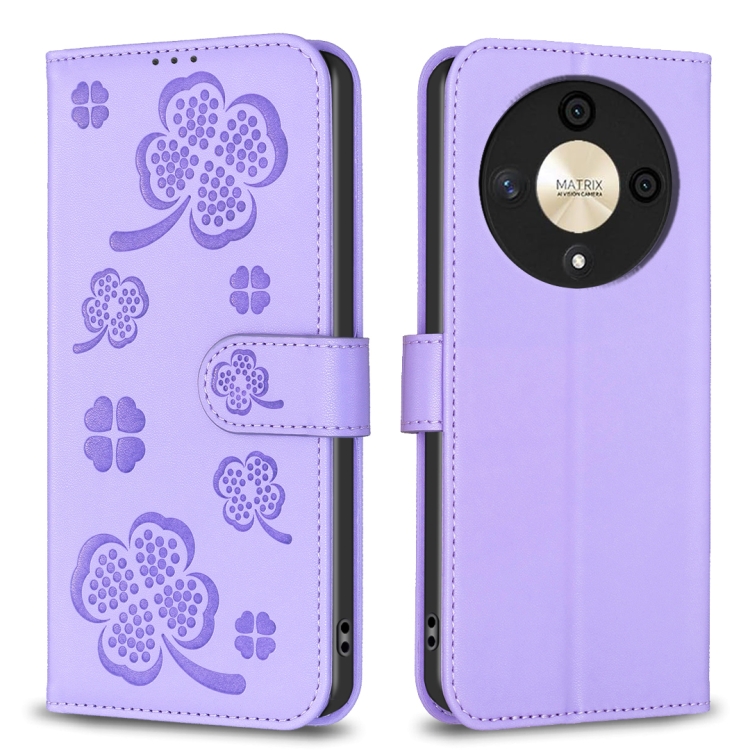 E-shop ART CLOVER Peňaženkový obal pre Honor Magic6 Lite 5G fialový