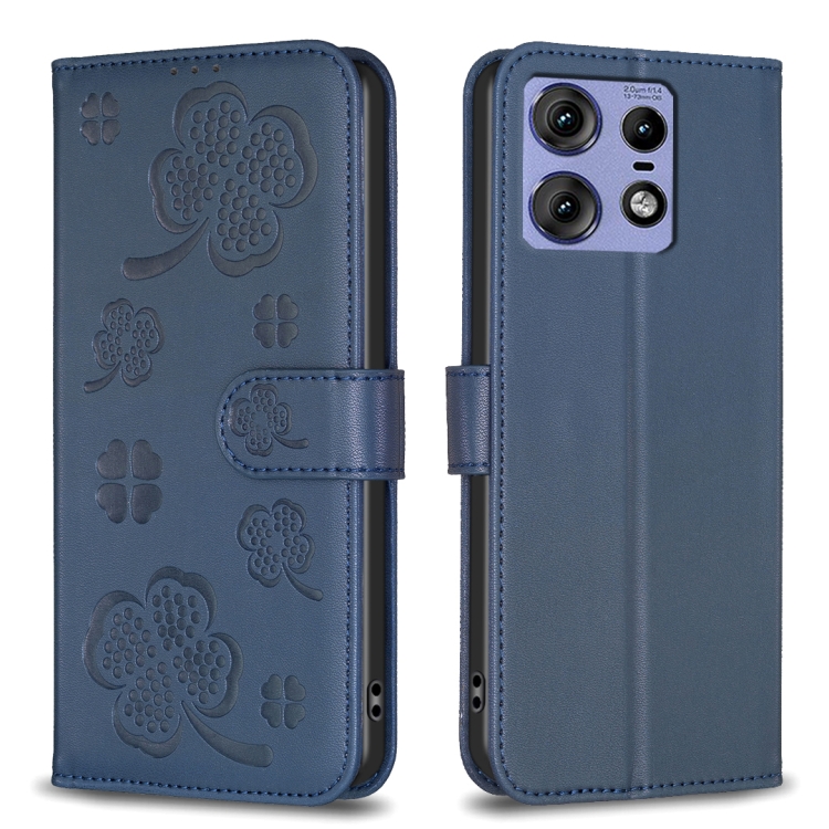 E-shop ART CLOVER Peňaženkový obal pre Motorola Edge 50 Pro modrý