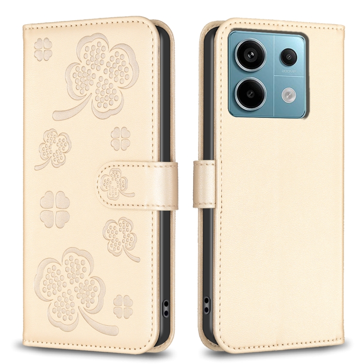 E-shop ART CLOVER Peňaženkový obal pre Xiaomi Redmi Note 13 Pro zlatý