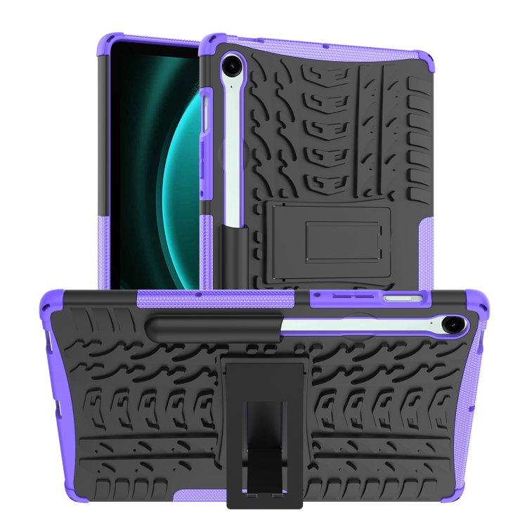 E-shop STAND Extra odolný obal Samsung Galaxy Tab S9 FE / Tab S10 FE / Tab S10 Lite fialový