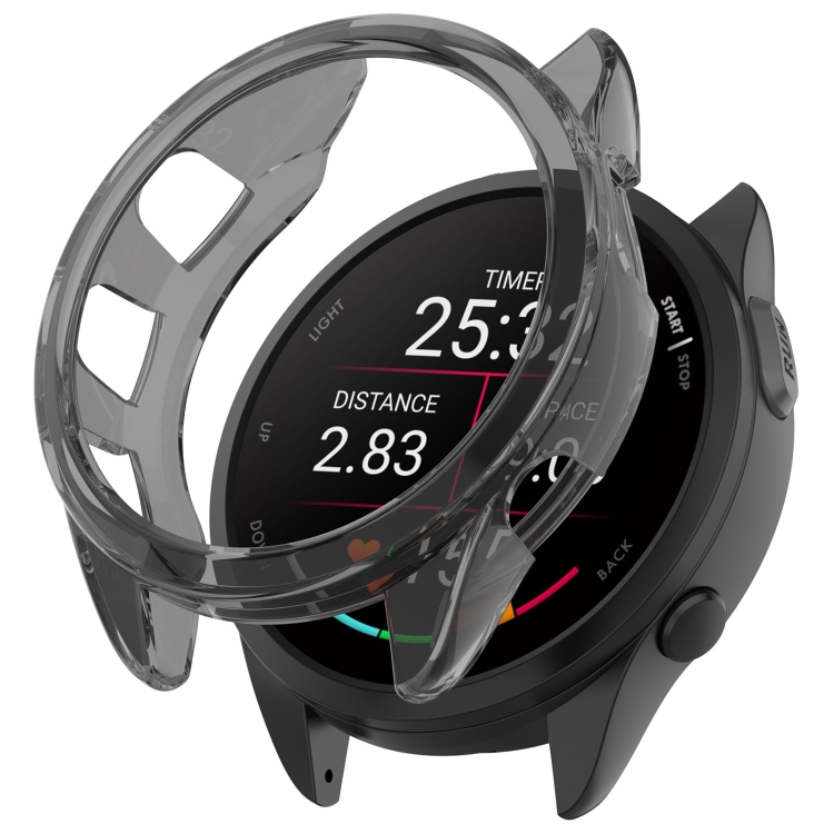 E-shop TPU HALF COVER Kryt pre Garmin Forerunner 165 / 165 Music čierny