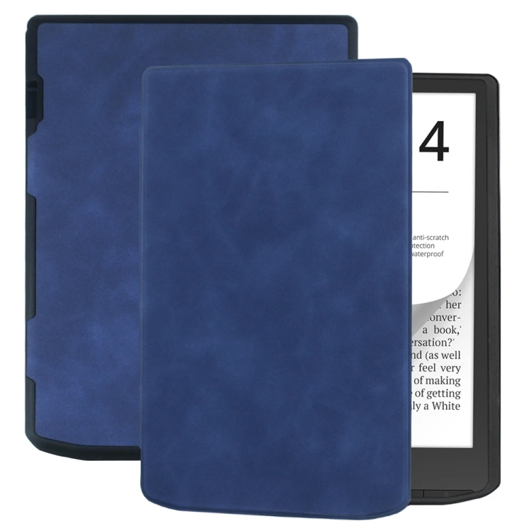 E-shop SOFT Zaklápacie puzdro Pocketbook InkPad 4 743G / InkPad Color 3 743K3 / InkPad Color 2 743 tmavomodré