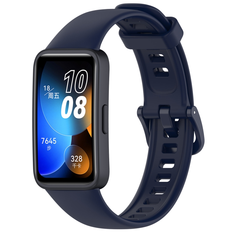 E-shop SILICONE Vymeniteľný remienok pre Huawei Band 10 / Band 9 tmavomodrý