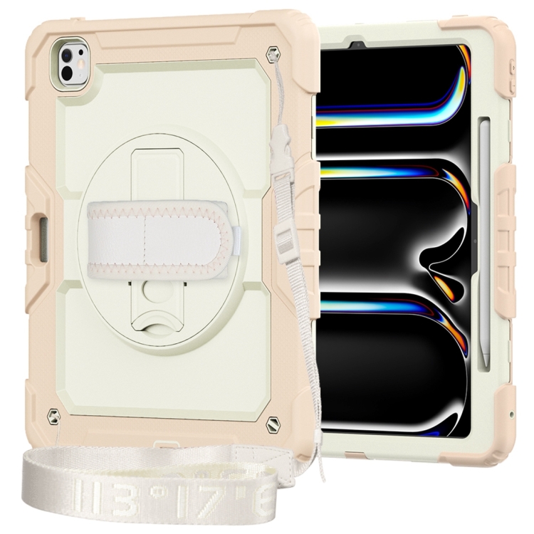 E-shop SOLID 360 Odolný obal pre Apple iPad Pro 13 2024 / M5 2025 béžový-ružový
