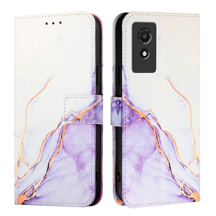 E-shop ART MARBLE Peňaženkový kryt pre TCL 501 PURPLE