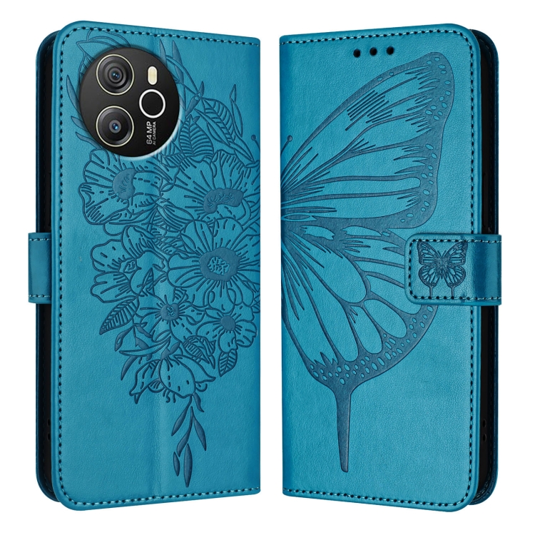 E-shop ART BUTTERFLY Peňaženkový obal pre Blackview Shark 8 modrý