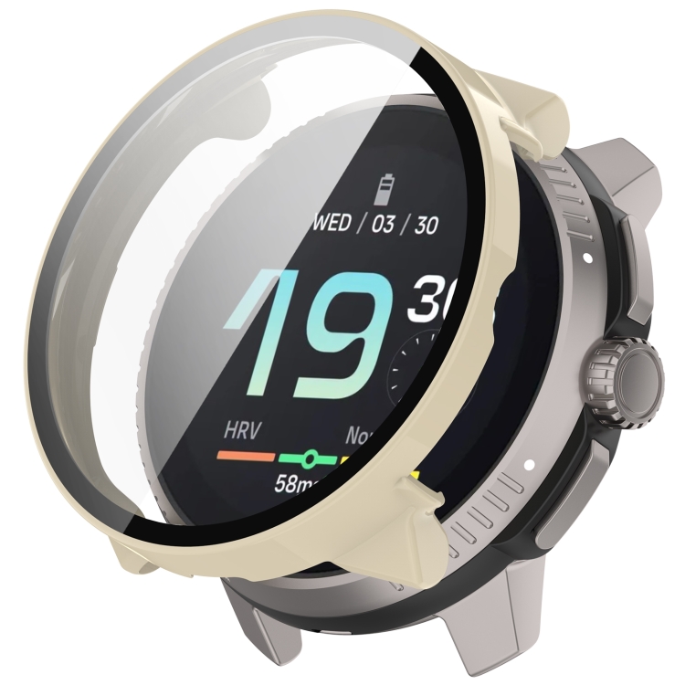 E-shop PC FULL COVER Plastový kryt so sklom pre Suunto Race S béžový