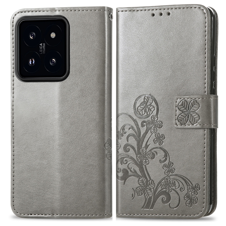 E-shop ART FLOWERS Peňaženkový obal pre Xiaomi 14 šedý