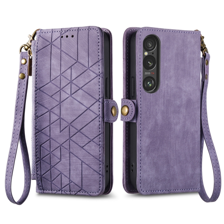 E-shop GEOM Peňaženkové puzdro pre Sony Xperia 10 VI fialové