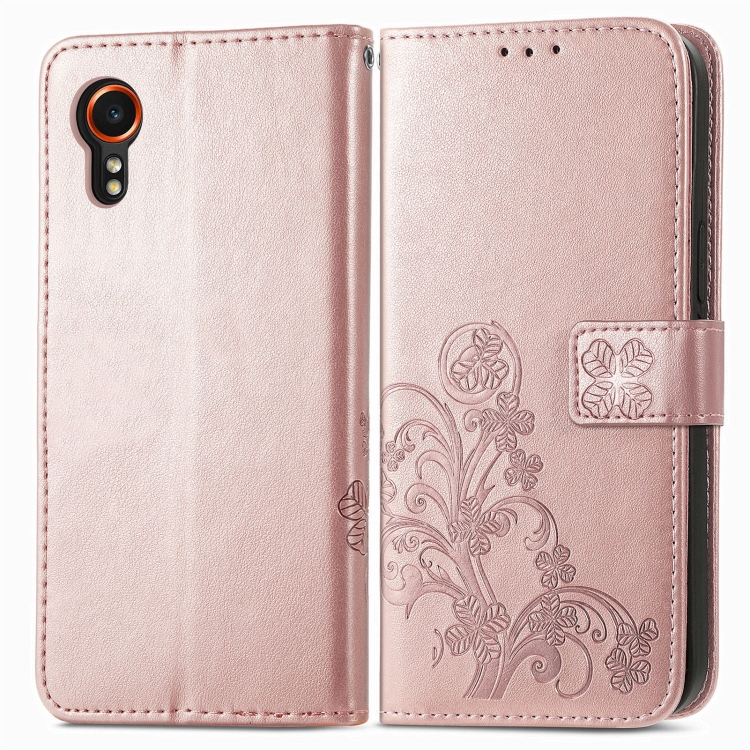 E-shop ART FLOWERS Peňaženkový obal pre Samsung Galaxy Xcover 7 svetloružový