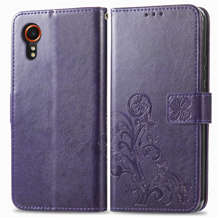E-shop ART FLOWERS Peňaženkový obal pre Samsung Galaxy Xcover 7 fialový