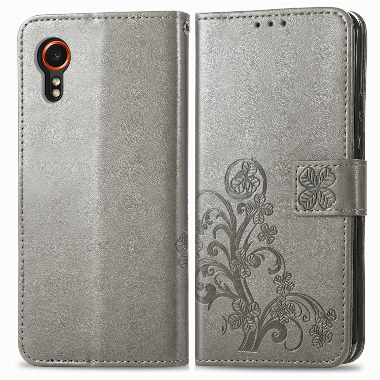 E-shop ART FLOWERS Peňaženkový obal pre Samsung Galaxy Xcover 7 šedý