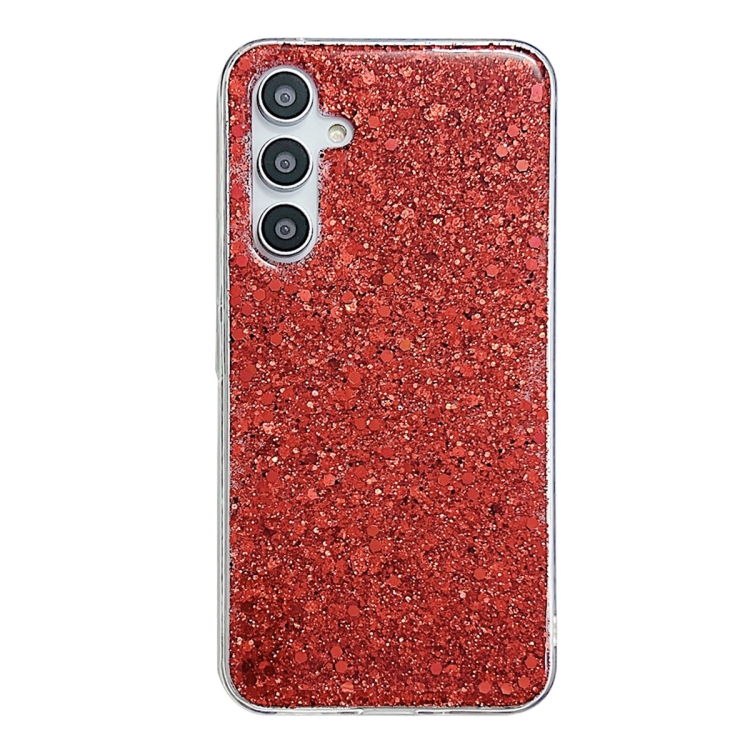 E-shop GLITTER ochranný obal Samsung Galaxy A55 5G červený