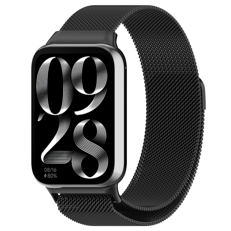 E-shop MILANESE Kovový remienok pre Xiaomi Smart Band 8 Pro / Smart Band 9 Pro / Redmi Watch 5 čierny