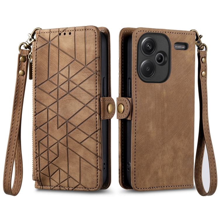 E-shop GEOM Peňaženkové puzdro Xiaomi Redmi Note 13 Pro+ 5G hnedé