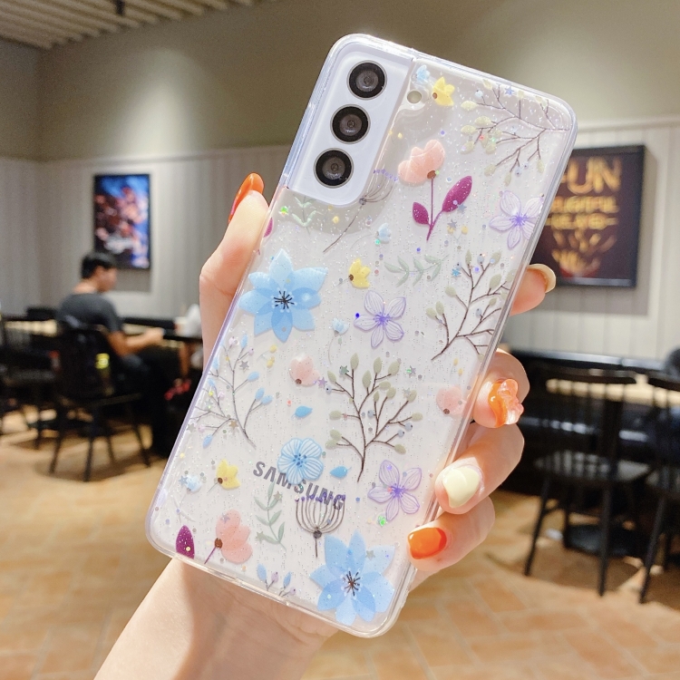 E-shop BLOOM Ochranný kryt pre Samsung Galaxy A35 5G BLUE FLORAL