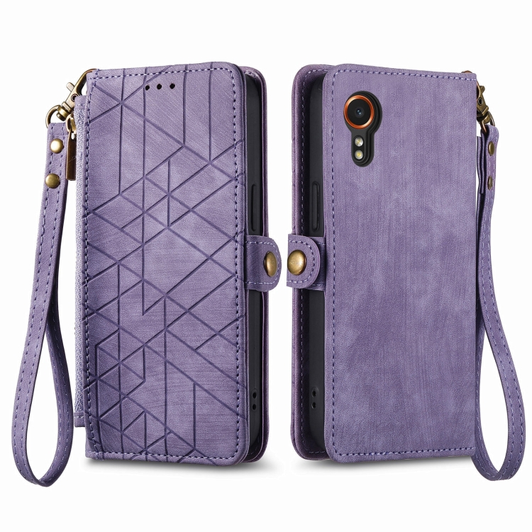 E-shop GEOM Peňaženkové puzdro pre Samsung Galaxy Xcover 7 fialové
