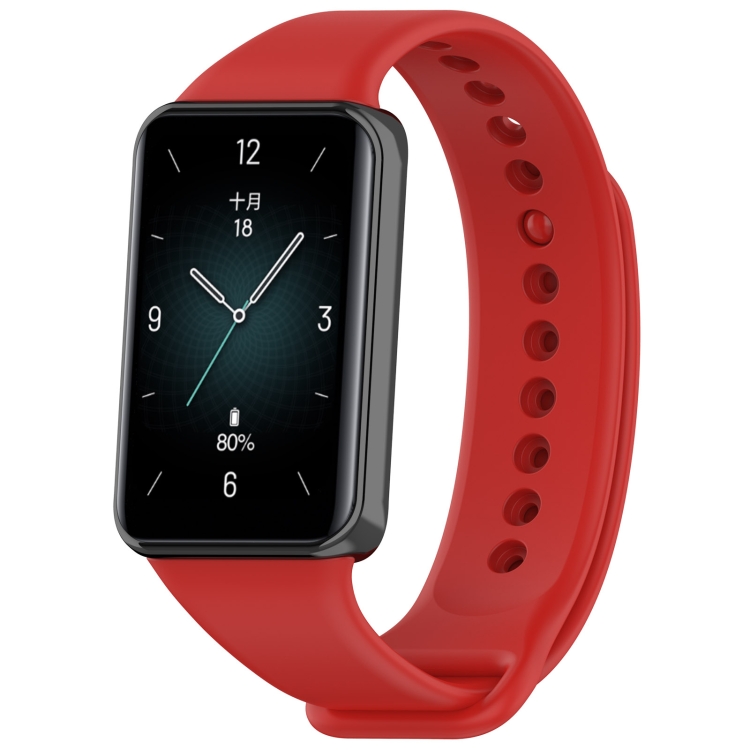E-shop SILICONE Vymeniteľný remienok pre Honor Band 9 červený