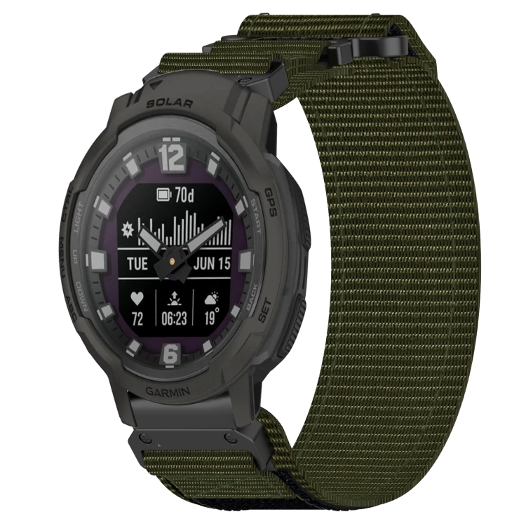 E-shop NYLON remienok pre Garmin Instinct Crossover Solar zelený