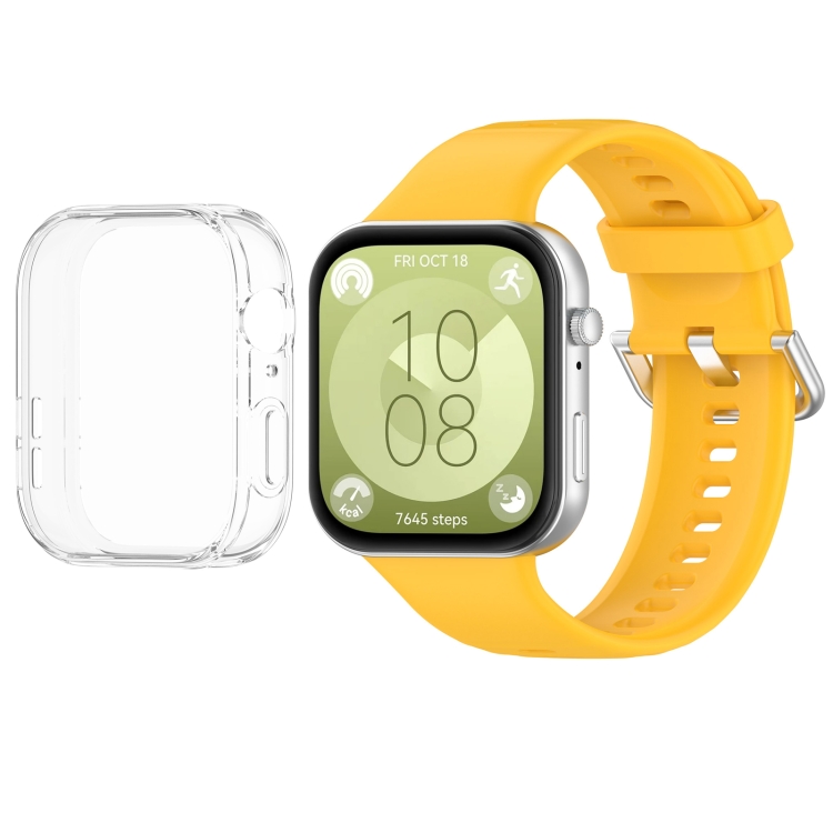 E-shop PROTEMIO COVER SET Remienok + obal na hodinky Huawei Watch Fit 3 žltý