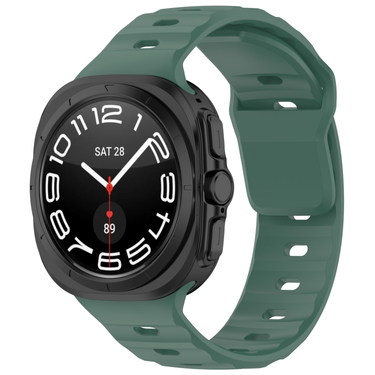 E-shop BUTTERFLY Vymeniteľný remienok pre Samsung Galaxy Watch Ultra / Watch Ultra 2025 tmavozelený