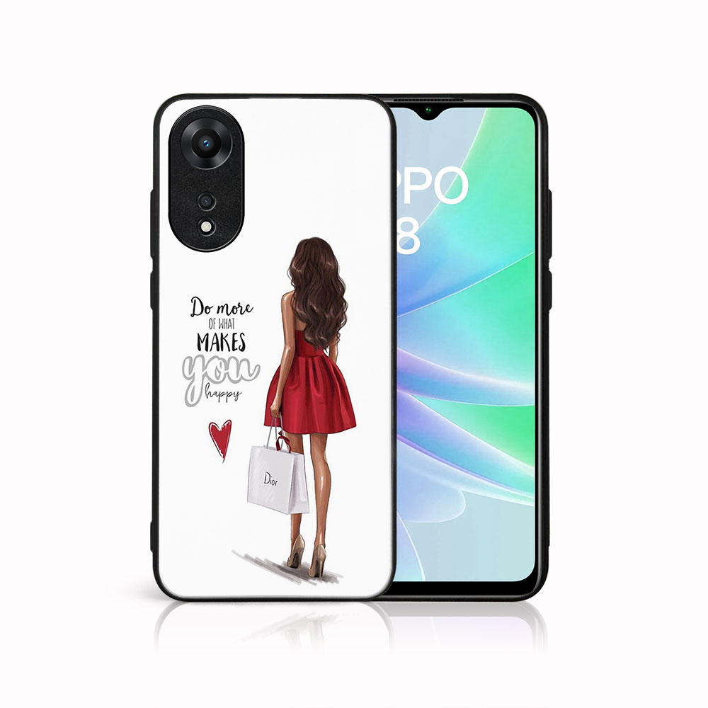 E-shop MY ART Ochranný kryt pre Oppo A78 RED DRESS (137)