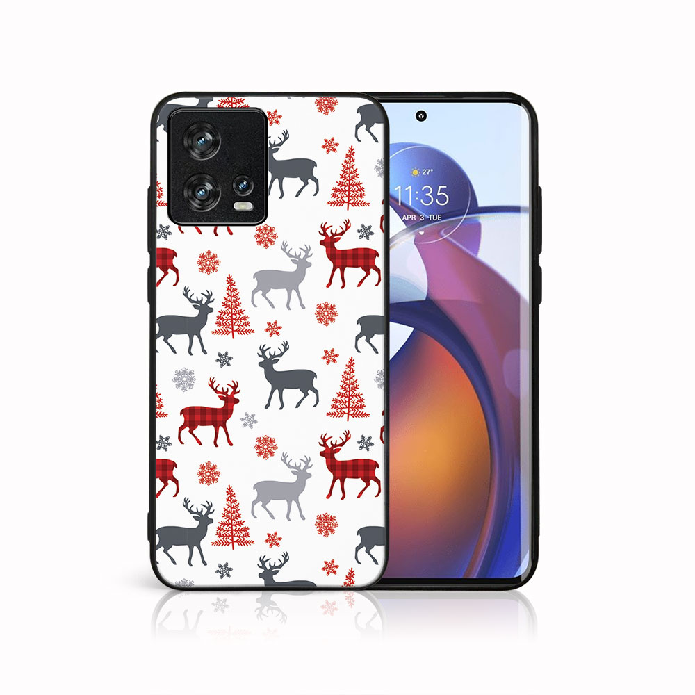 E-shop MY ART Kryt s vianočným dizajnom Motorola Edge 30 Fusion DEER (068)