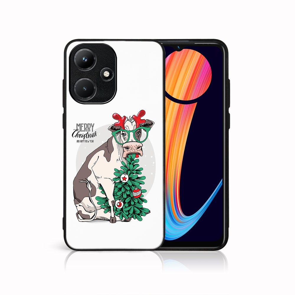 E-shop MY ART Kryt s vianočným dizajnom Infinix Hot 30i MERRY CHRISTMAS (074)