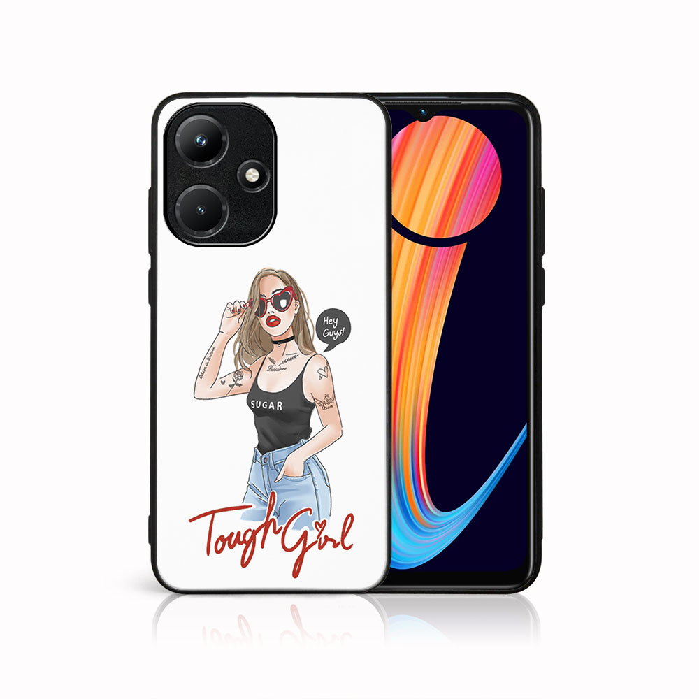 E-shop MY ART Ochranný kryt pre Infinix Hot 30i TOUGH GIRL (131)