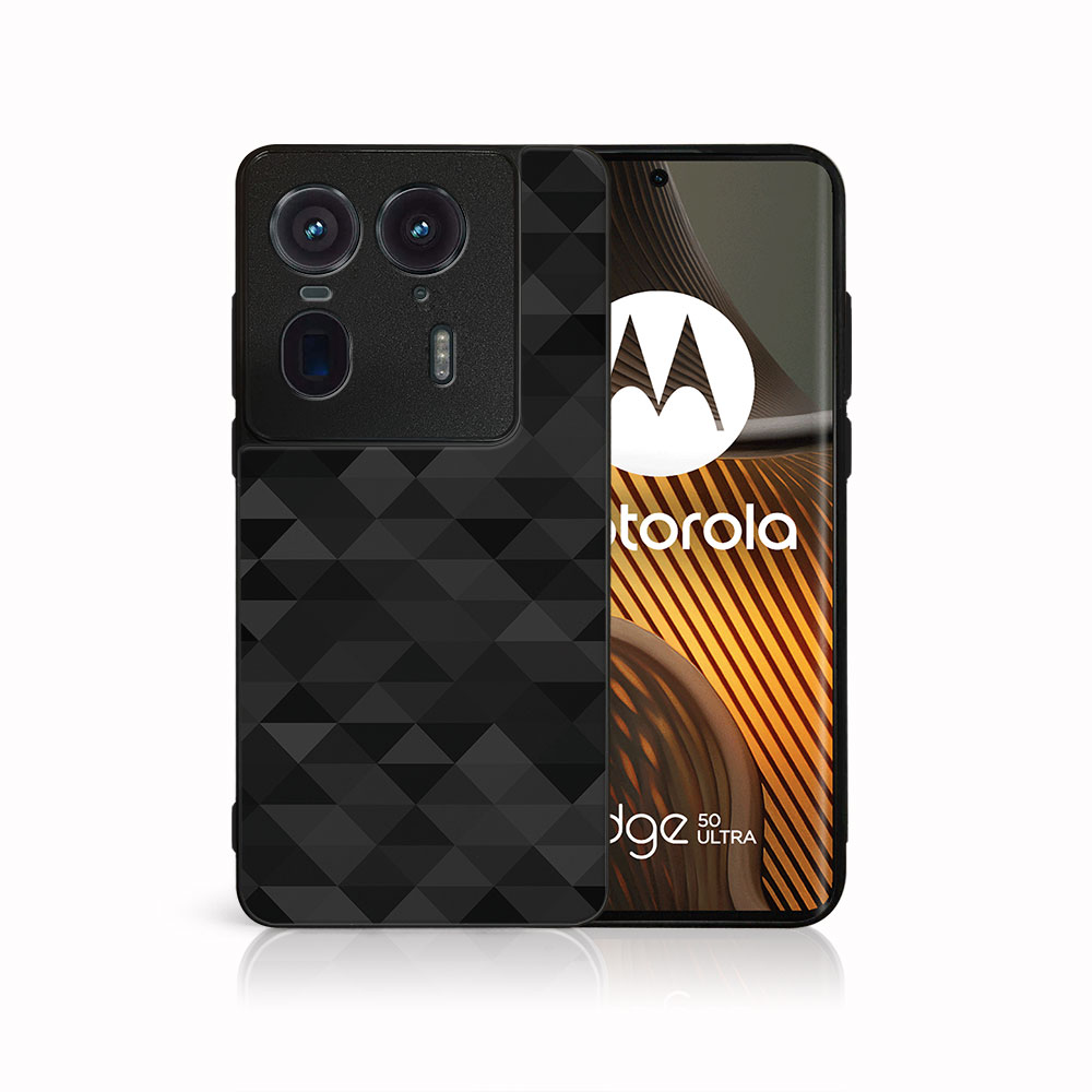 E-shop MY ART Ochranný kryt pre Motorola Edge 50 Ultra BLACK TRIANGLES (232)