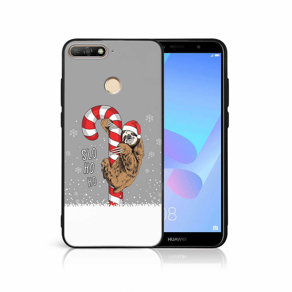 E-shop MY ART Kryt s vianočným dizajnom Huawei Y6 Prime 2018 CANDY (076)