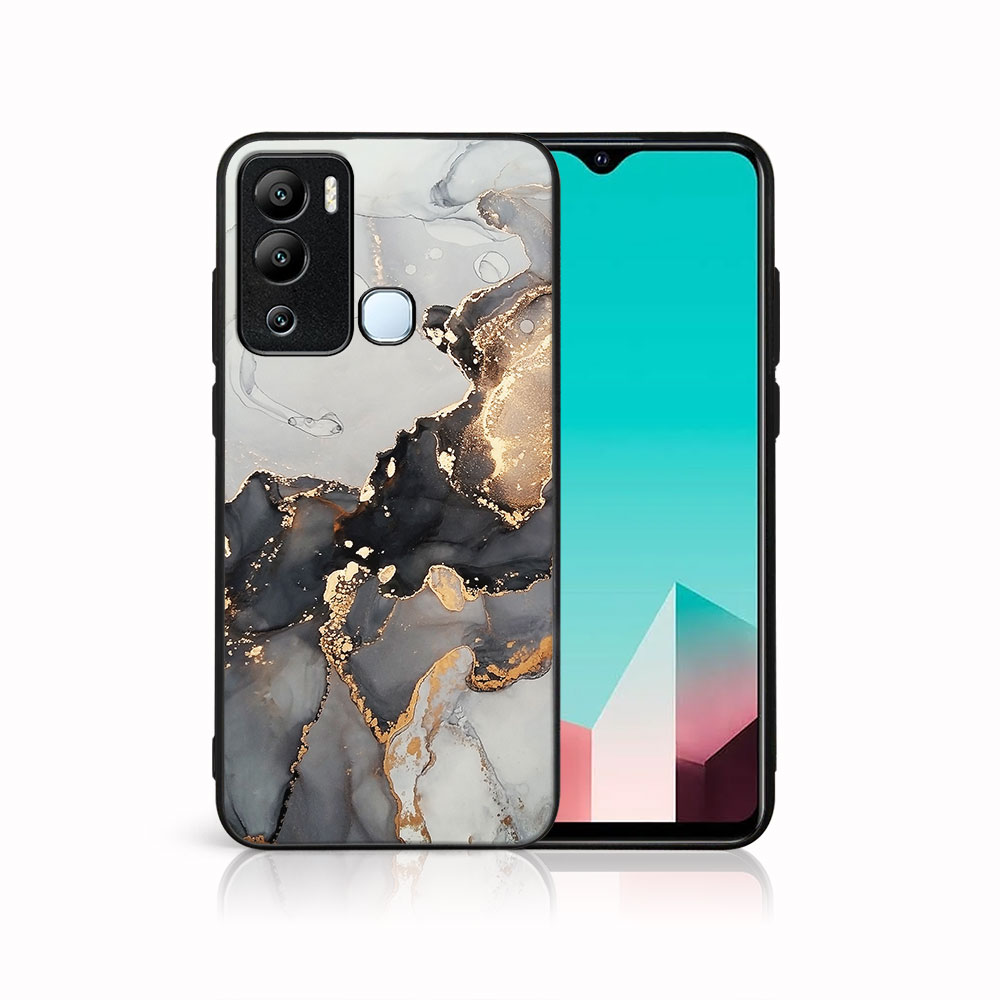 E-shop MY ART Ochranný kryt pre Infinix Hot 12i GREY MARBLE (140)