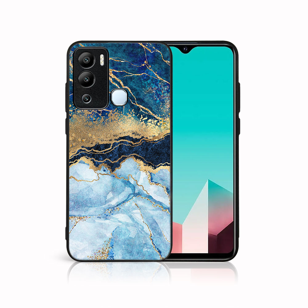 E-shop MY ART Ochranný kryt pre Infinix Hot 12i BLUE MARBLE (141)