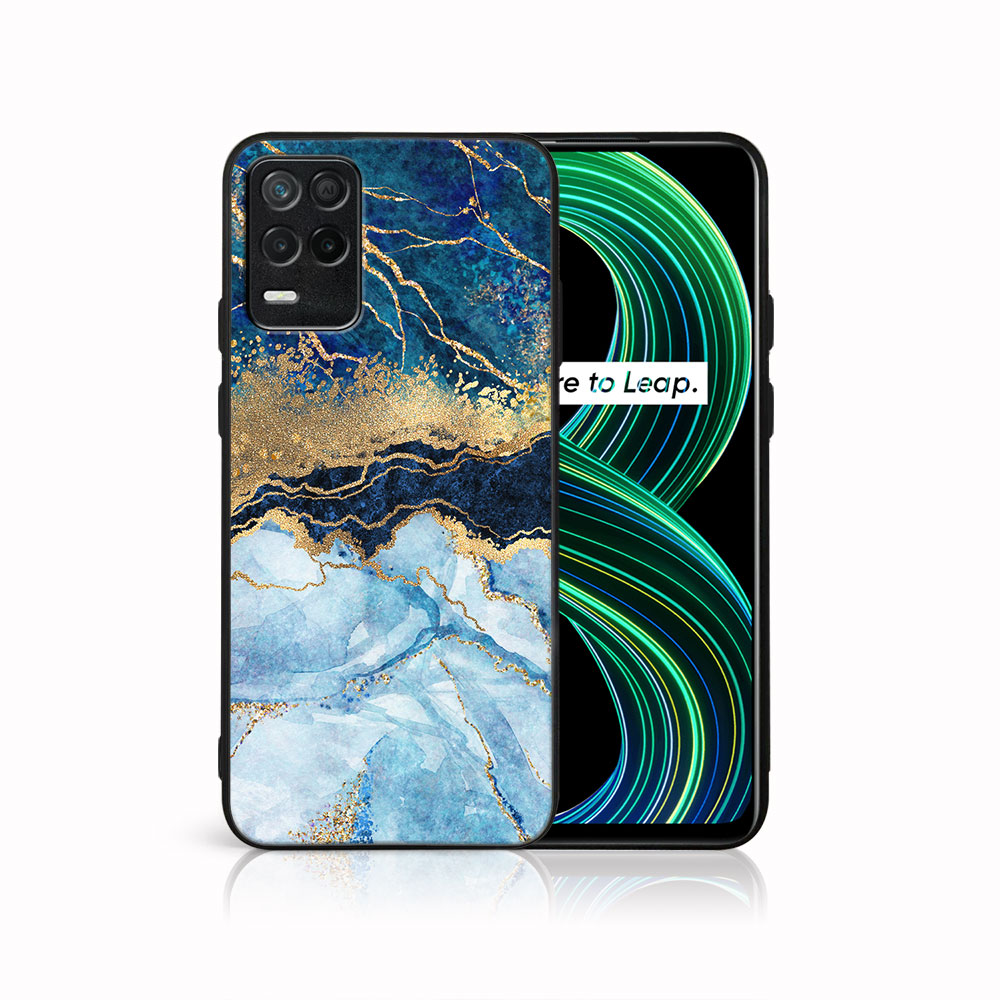 E-shop MY ART Ochranný obal Realme 8 5G-BLUE MARBLE (141)