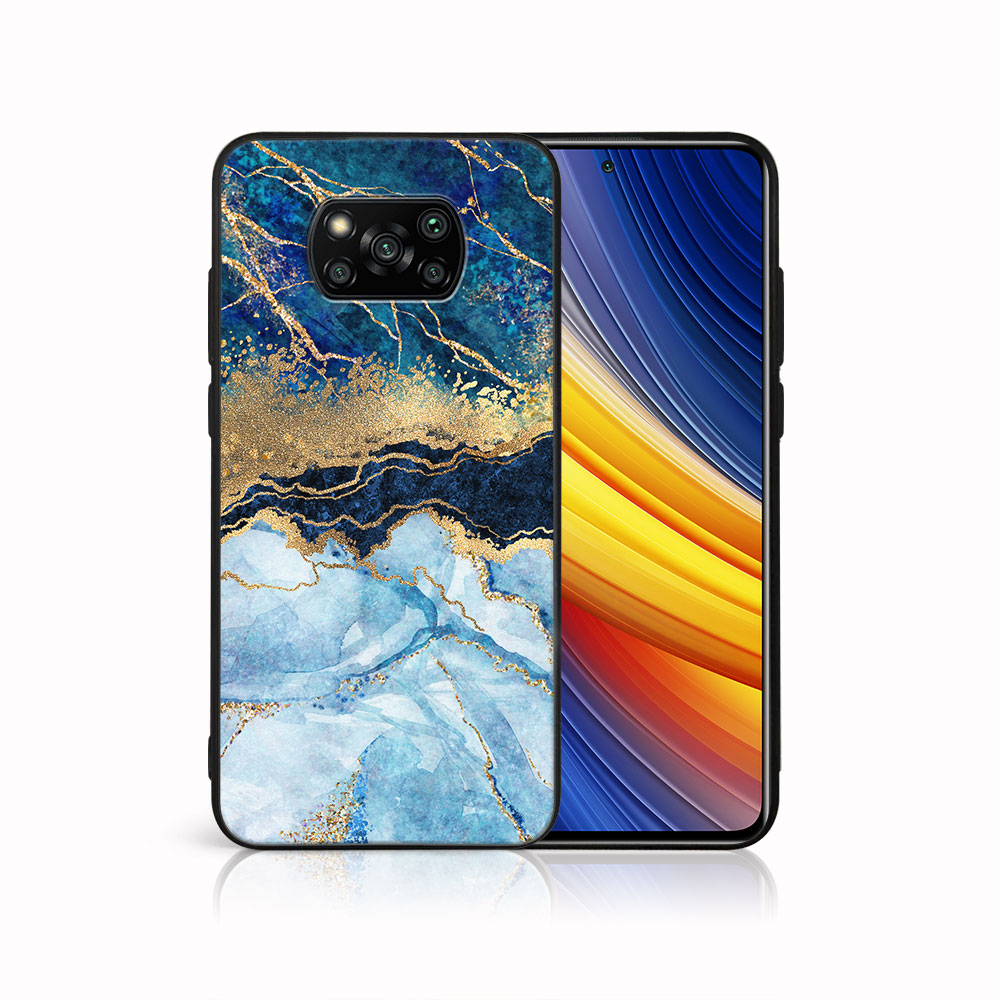 E-shop MY ART Ochranný kryt Xiaomi Poco X3 NFC / X3 Pro -BLUE MARBLE (141)