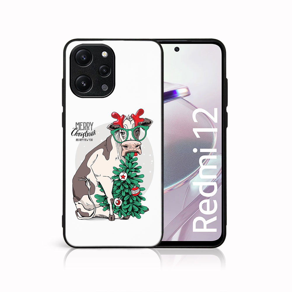 E-shop MY ART Kryt s vianočným dizajnom Xiaomi Redmi 12 MERRY CHRISTMAS (074)