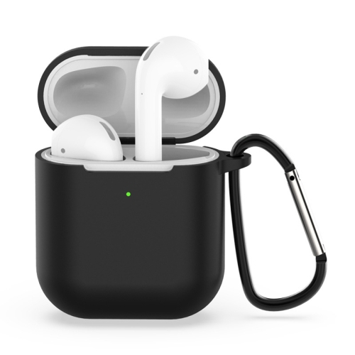 E-shop HOOK Silikónový obal pre Apple AirPods 1 / 2 čierny