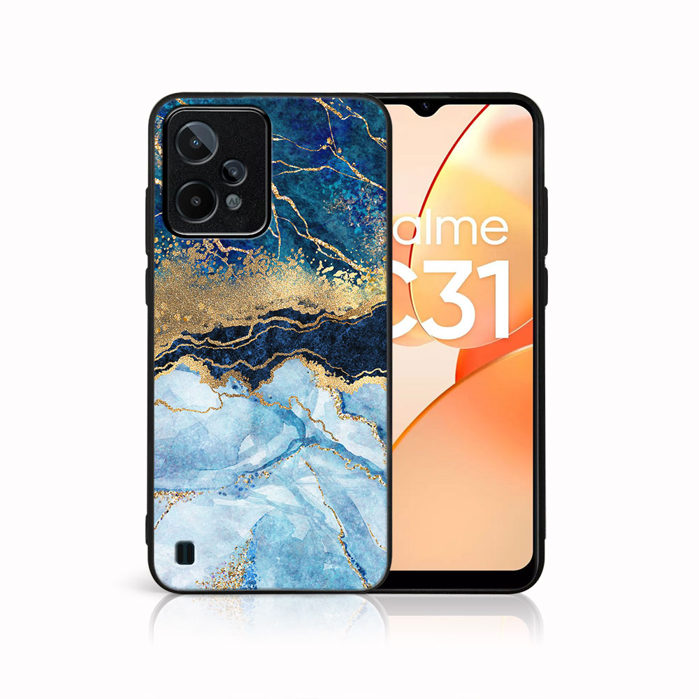 E-shop MY ART Ochranný kryt Realme C31 -BLUE MARBLE (141)