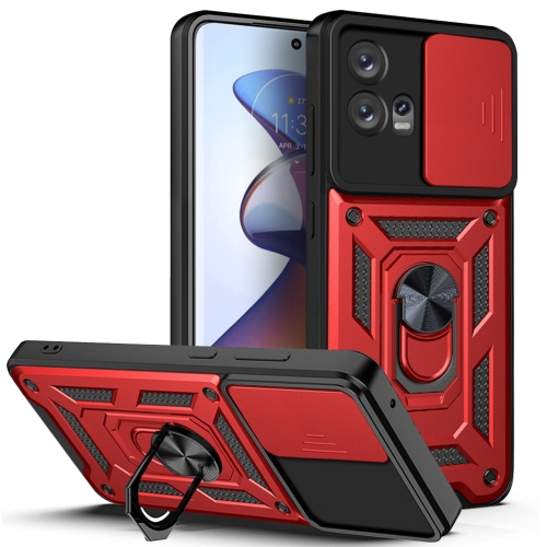E-shop RING CAMERA Kryt s držiakom pre Motorola Edge 30 Fusion červený