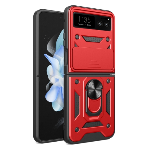 E-shop RING CAMERA Kryt s držiakom pre Motorola Razr 40 červený