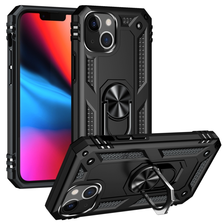 E-shop RING Obal s držiakom pre Apple iPhone 14 Plus čierny