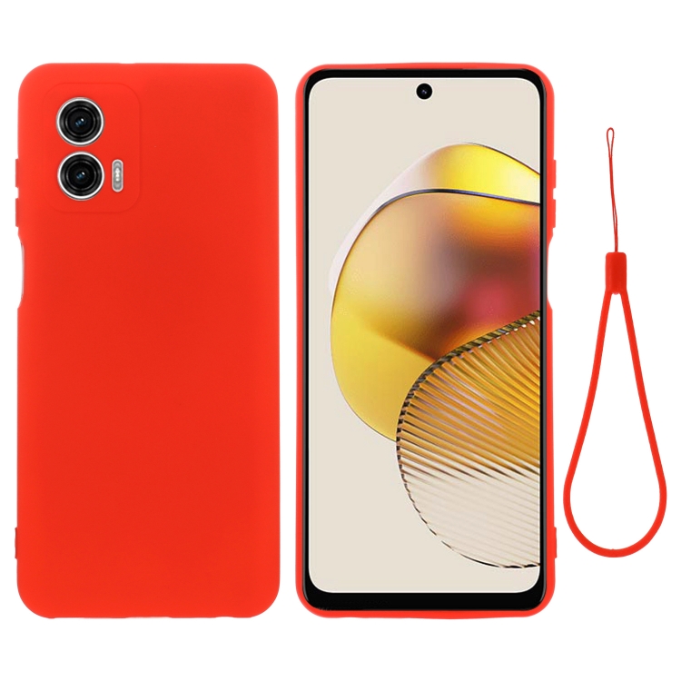 E-shop RUBBER Ochranný kryt pre Motorola Moto G53 5G červený