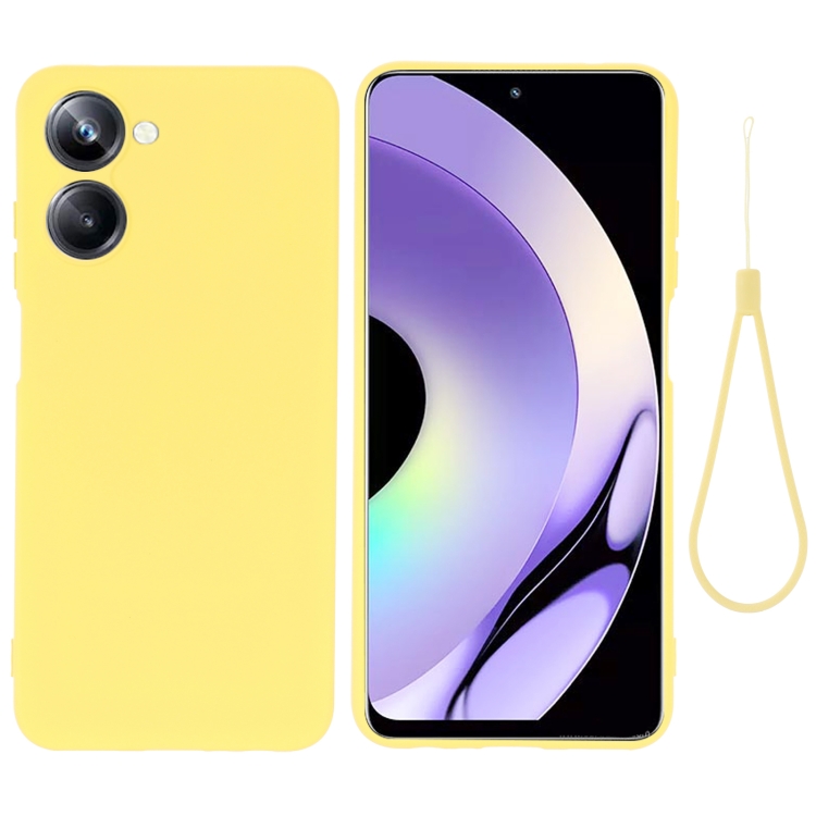 E-shop RUBBER Ochranný kryt pre Realme 10 žltý