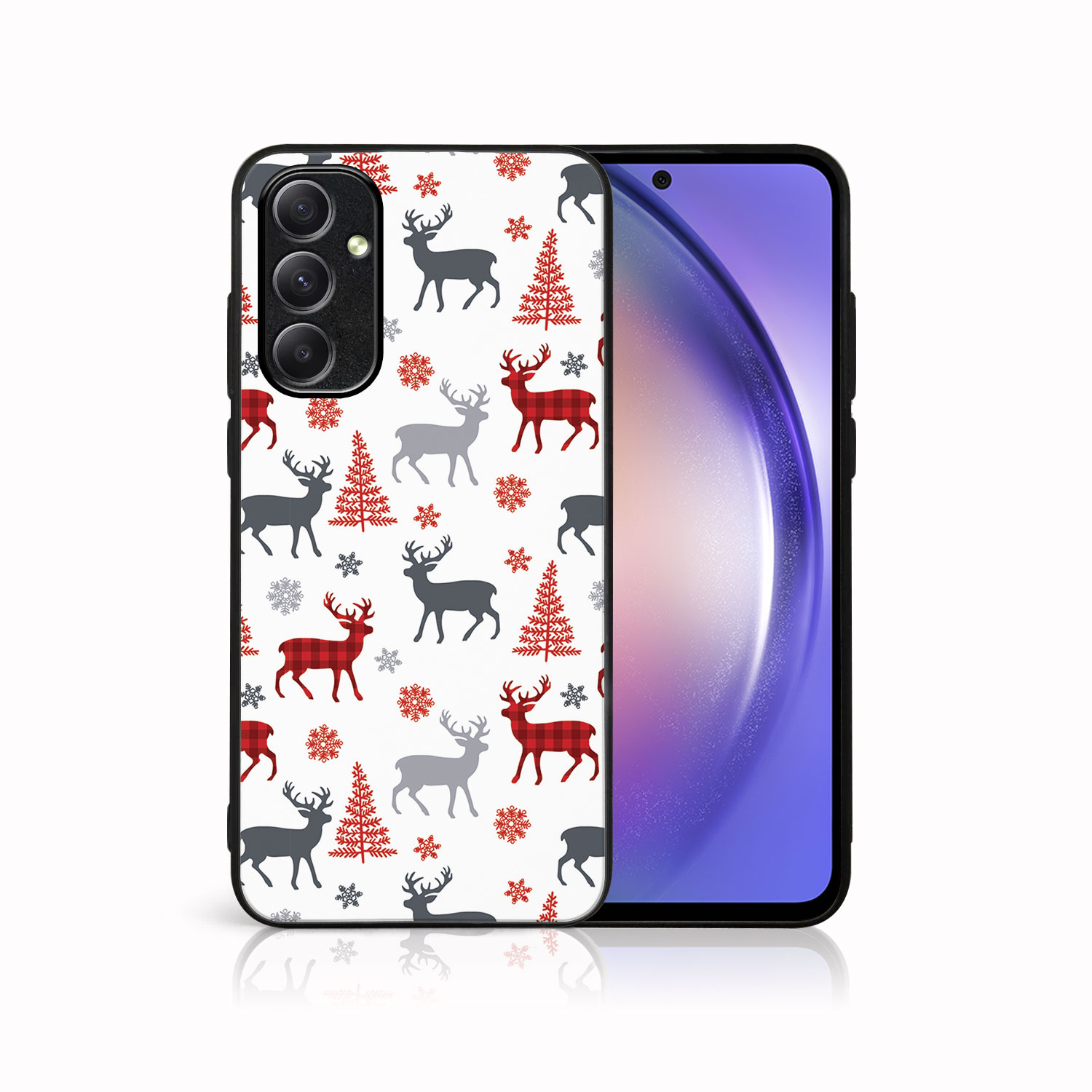 E-shop MY ART Kryt s vianočným dizajnom Samsung Galaxy A54 5G DEER (068)