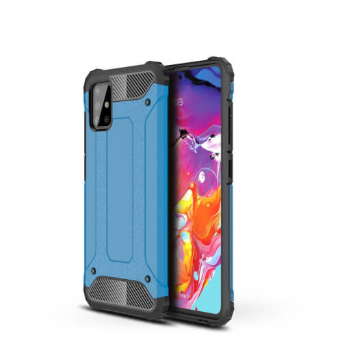 E-shop VSETKONAMOBIL 18078
TOUGH Ochranný kryt Samsung Galaxy A51 modrý (light)