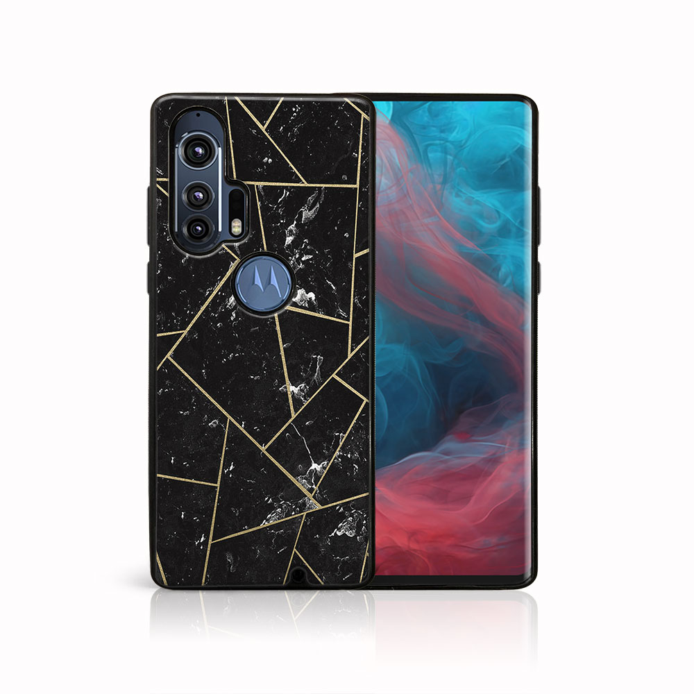 E-shop MY ART Silikónový obal Motorola Edge Plus POLYGONAL (150)