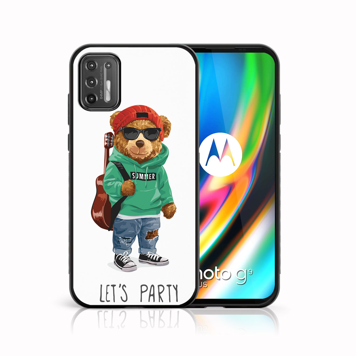E-shop MY ART Silikónový kryt Motorola Moto G9 Plus BEAR (177)